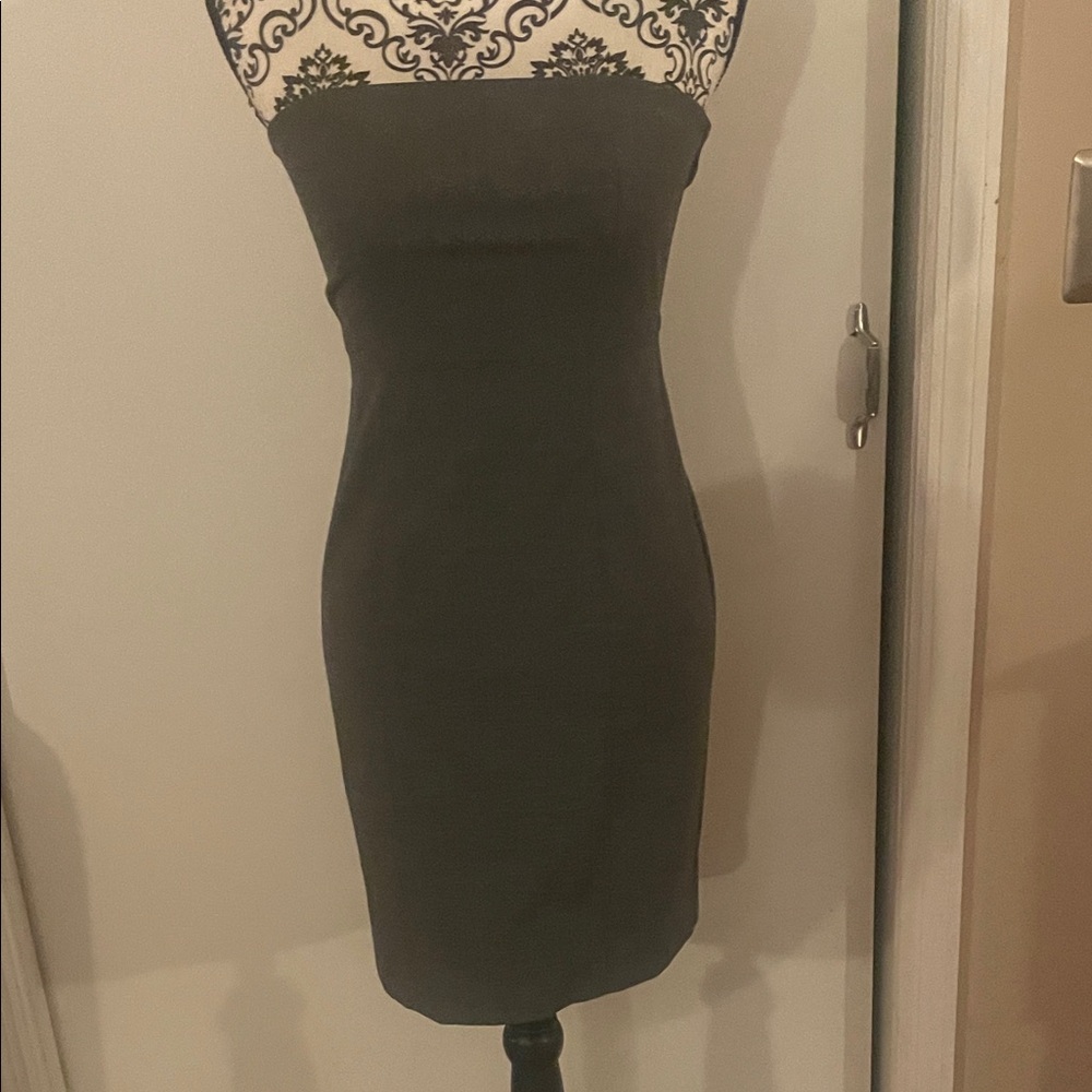 GAP Charcoal Strapless Dress